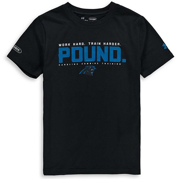 Youth Under Armour Black Carolina Panthers Combine Authentic Team Verb Tech  Tri-Blend T-Shirt