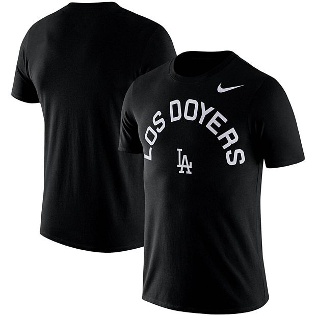 Men's Nike Black Los Angeles Dodgers MLB Los Doyers Local Phrase T-Shirt