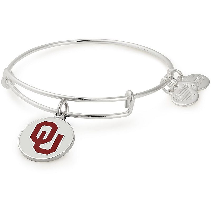 UPC 886787171818 product image for Alex & Ani Oklahoma Sooners Stack Bracelet, Women's, OKL Silver | upcitemdb.com