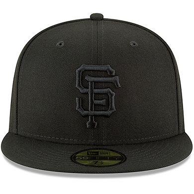 Men's New Era Black San Francisco Giants Primary Logo Basic 59FIFTY Fitted Hat