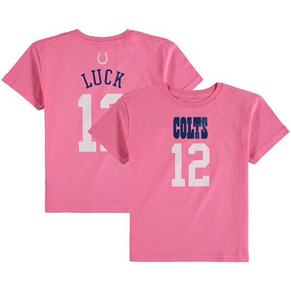 Girls Preschool Andrew Luck Pink Indianapolis Colts Mainliner