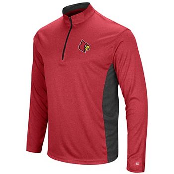 Men's Cutter & Buck Black Louisville Cardinals Adapt Eco Knit Hybrid Recycled Full-Zip Jacket Size: Large