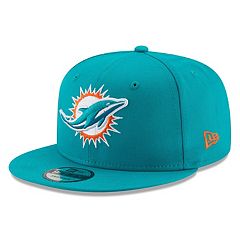 Men's '47 Aqua Miami Dolphins Leather Head Flex Hat Size: Small/Medium