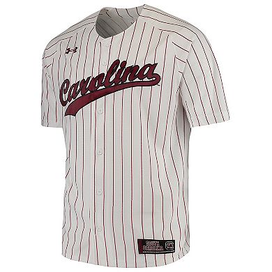 Men's Under Armour White South Carolina Gamecocks Performance Replica Baseball Jersey