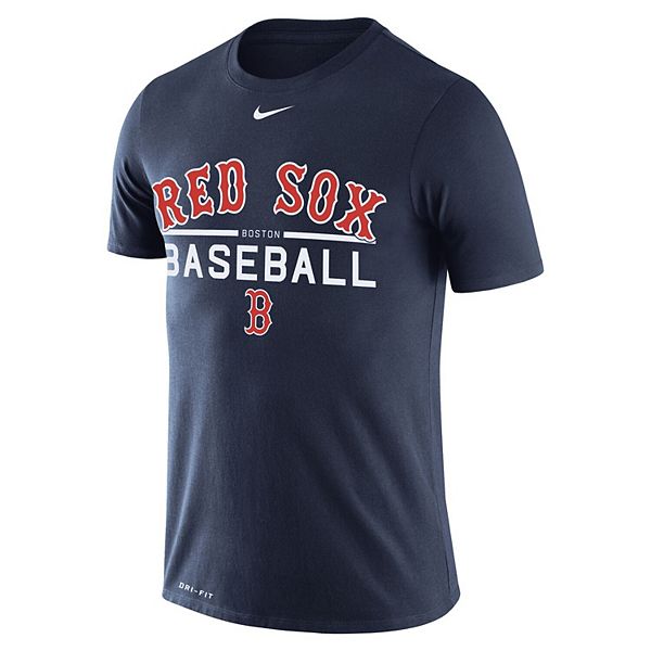 Men's Nike Navy Boston Red Sox Practice Performance T-Shirt