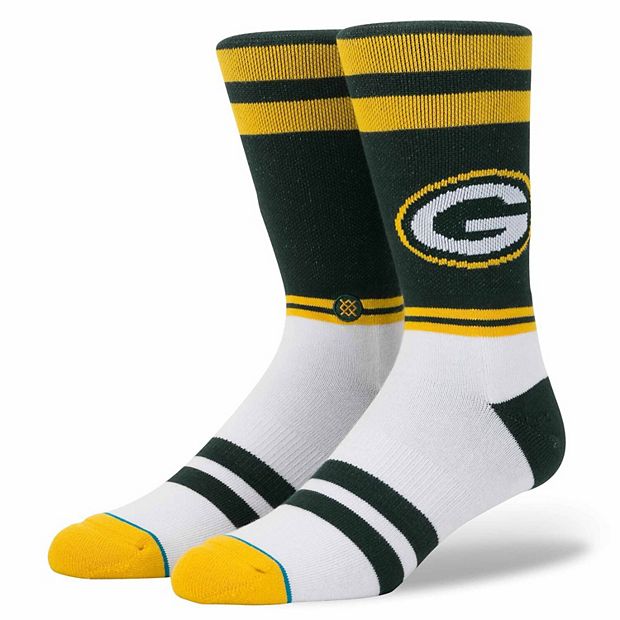 Men's Stance Green Bay Packers Racer Crew Socks