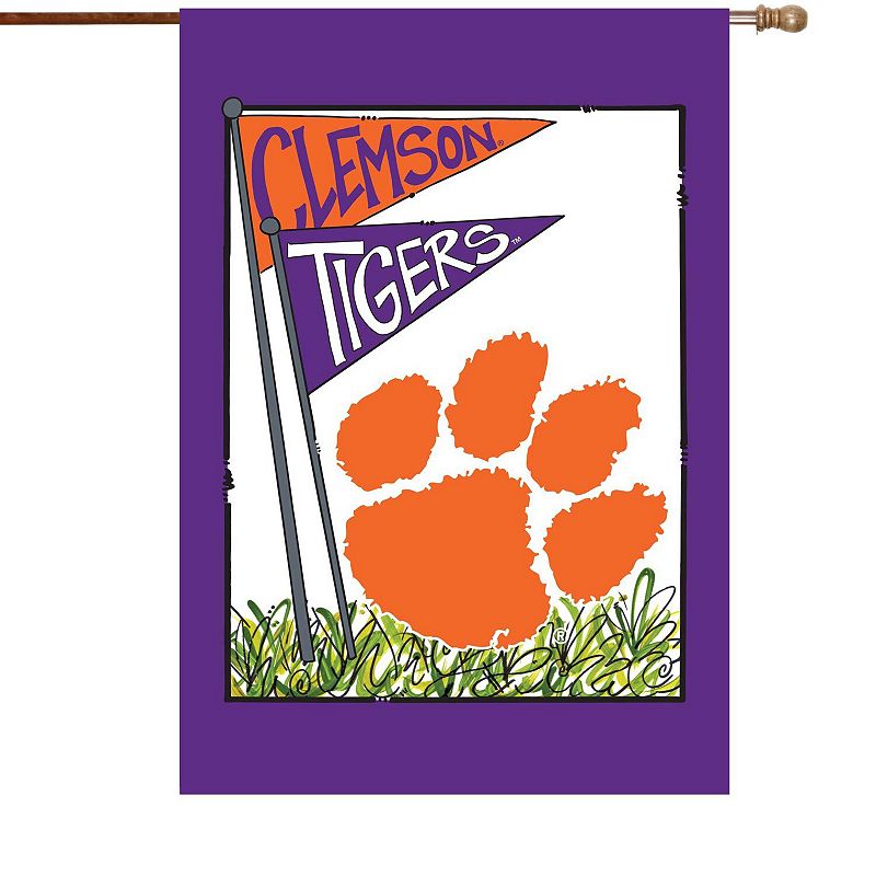 Clemson Tigers 28 x 40 Double-Sided House Flag, Multicolor