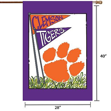 Clemson Tigers 28" x 40" Double-Sided House Flag