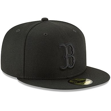 Men's New Era Black Boston Red Sox Primary Logo Basic 59FIFTY Fitted Hat