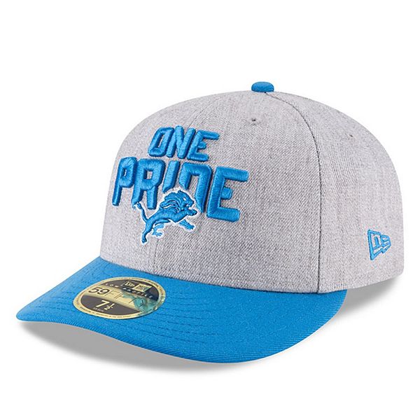 Detroit Lions New Era Heather Gray/Blue 2018 NFL Draft Official On-Stage  39THIRTY Flex Hat - Detroit City Sports