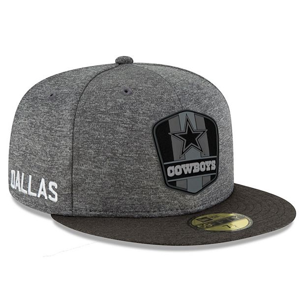 Dallas cowboys new era nfl 2025 heather black white 59fifty cap