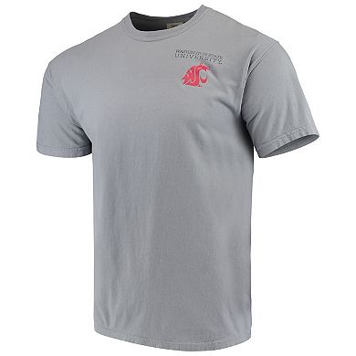Men's Gray Washington State Cougars Team Comfort Colors Campus Scenery T-Shirt