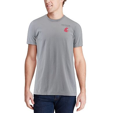 Men's Gray Washington State Cougars Team Comfort Colors Campus Scenery T-Shirt