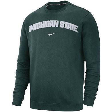 Men's Nike Green Michigan State Spartans Club Fleece Sweatshirt