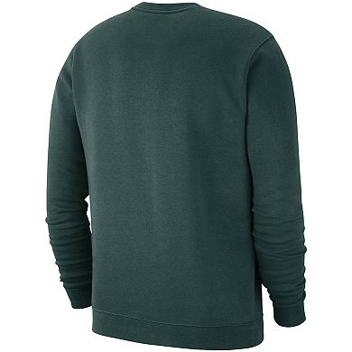 Men's Nike Green Michigan State Spartans Club Fleece Sweatshirt