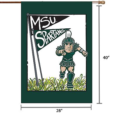 Michigan State Spartans 28" x 40" Double-Sided House Flag