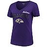 Women's G-III 4Her by Carl Banks Purple Baltimore Ravens Post Season V-Neck T-Shirt