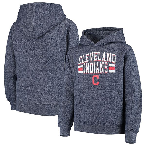 Lids Cleveland Indians Stitches Logo Pullover Sweatshirt - Navy