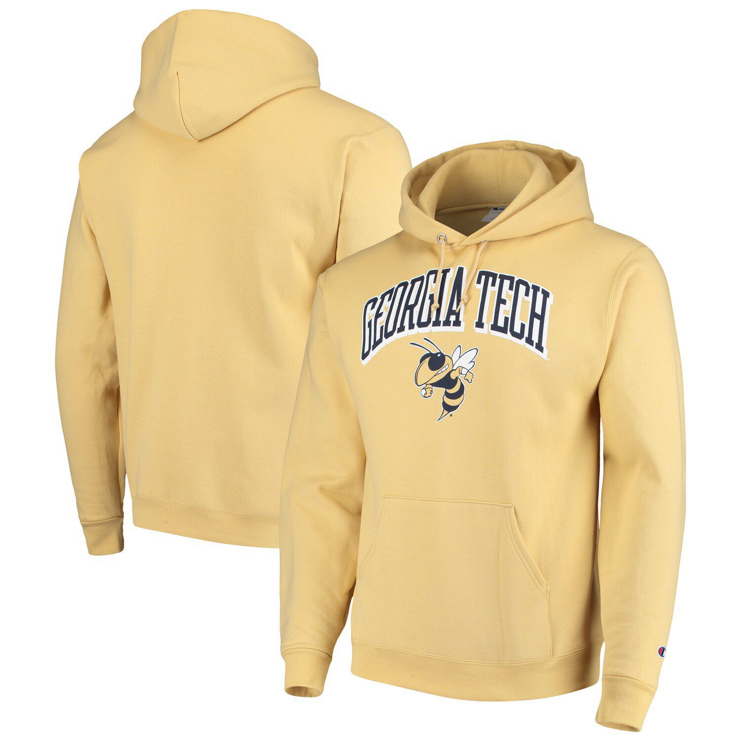 yellow champion pullover