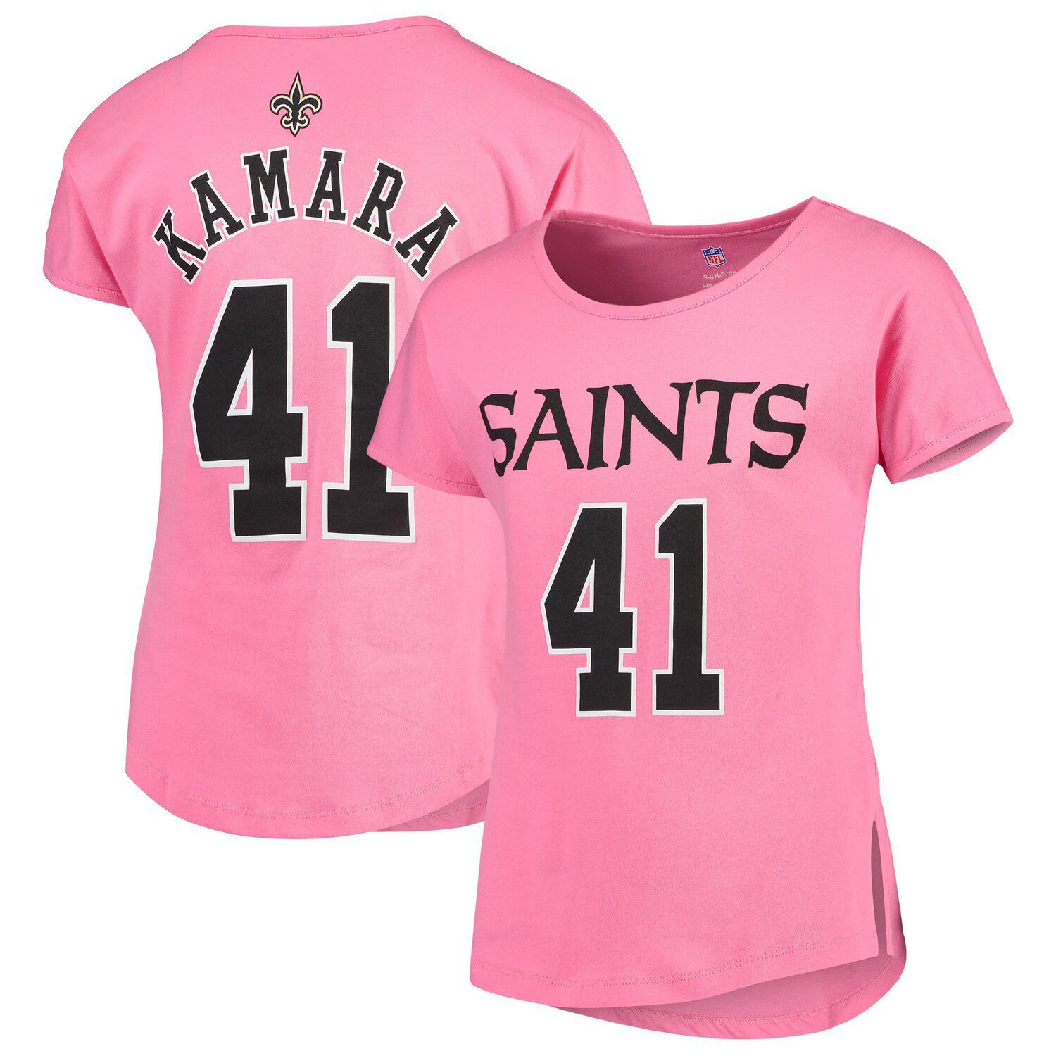 pink new orleans saints shirt
