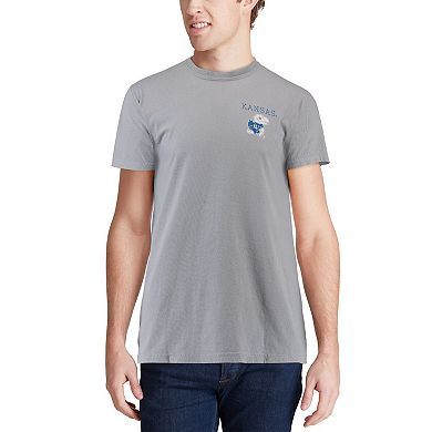 Men's Gray Kansas Jayhawks Comfort Colors Campus Scenery T-Shirt