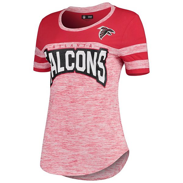 New Era Women's Atlanta Falcons Space Dye Black T-Shirt