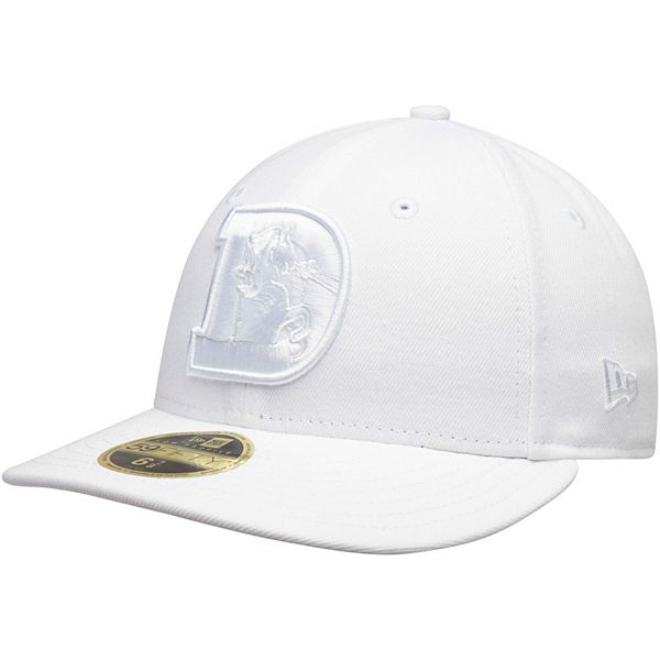 Men's New Era Denver Broncos White on White Low Profile 59FIFTY Fitted Hat