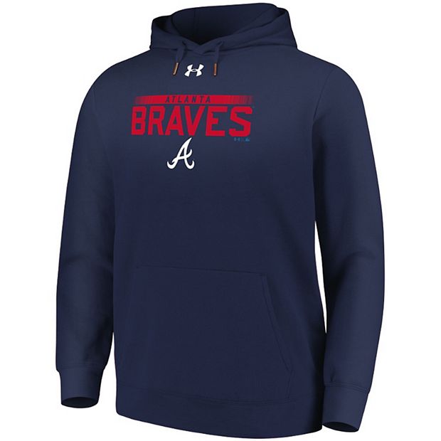 Atlanta Braves Blue Hoodie Hooded Big Logo Sweatshirt Nike
