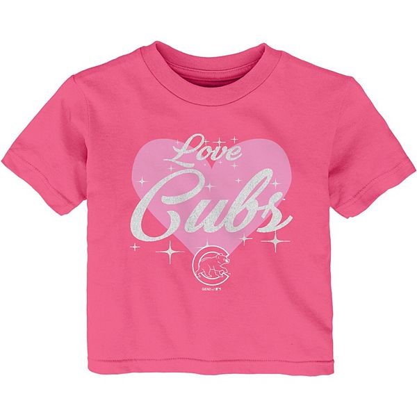 Cubs Baby Pink Glitter Jersey