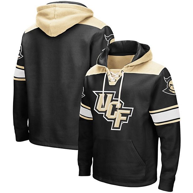 Men s Colosseum Black UCF Knights 2.0 Lace Up Hoodie