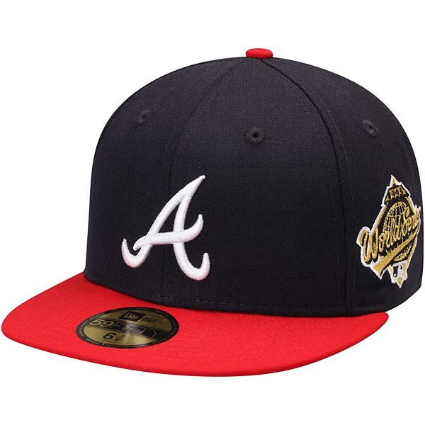 Men's New Era Navy Atlanta Braves 1995 World Series Wool 59FIFTY Fitted Hat