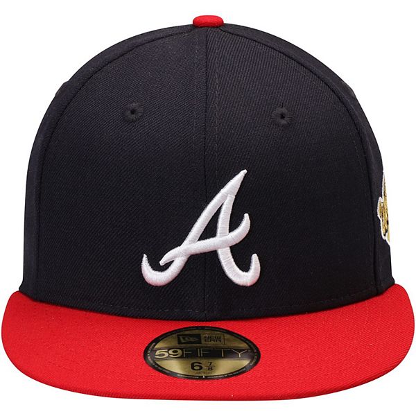 braves navy world series hat