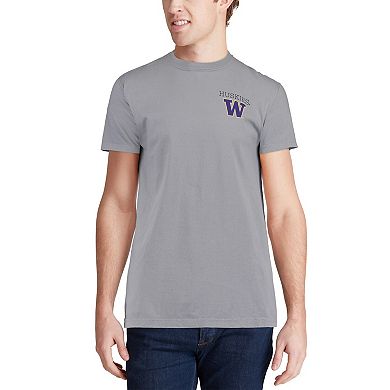 Men's Gray Washington Huskies Comfort Colors Campus Scenery T-Shirt