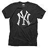Majestic Threads New York Yankees Primary Logo Tri-Blend T-Shirt - Navy ...
