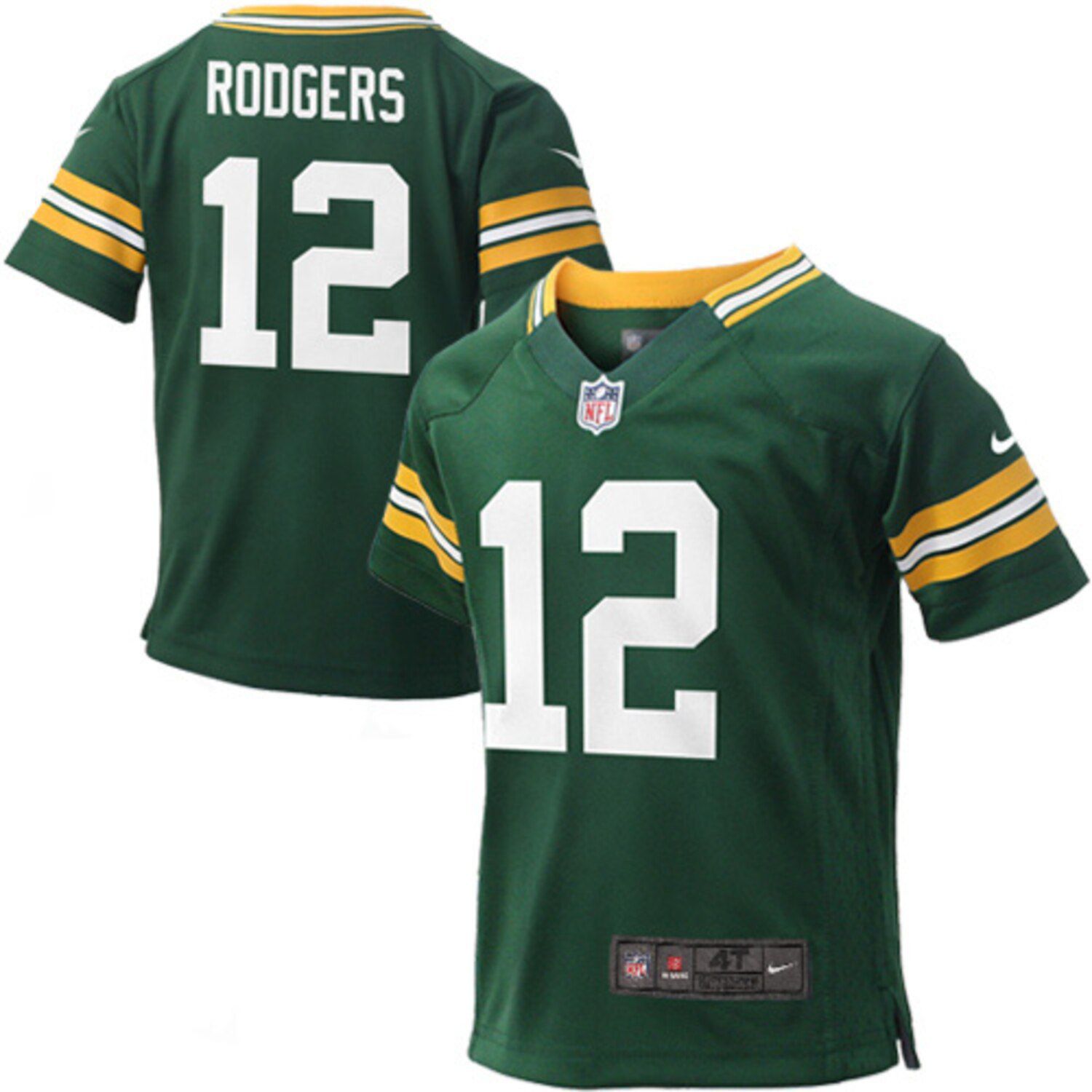 mens green bay packers aaron rodgers nike green game jersey