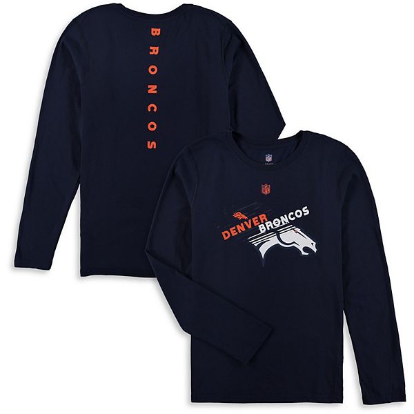 Denver Broncos Baby Toddler Boys Long Sleeve Tee Shirt –