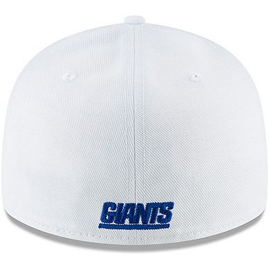 Men's New Era White New York Giants Omaha Low Profile 59FIFTY Fitted Hat