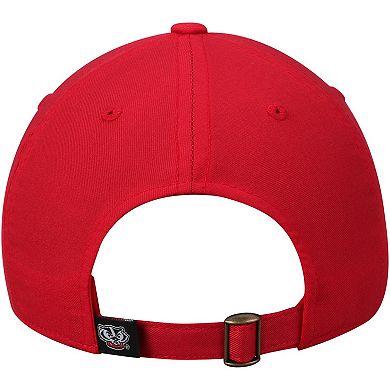 Men's Top of the World Red Wisconsin Badgers Primary Logo Staple Adjustable Hat