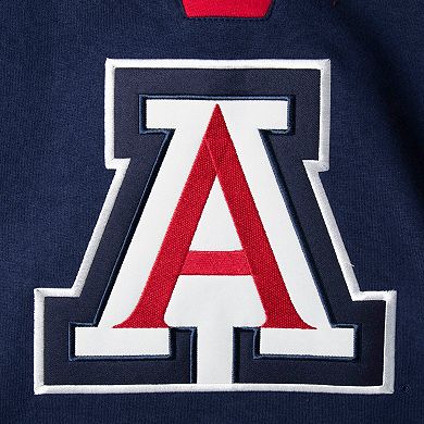 Men's Colosseum Navy Arizona Wildcats 2.0 Lace-Up Pullover Hoodie