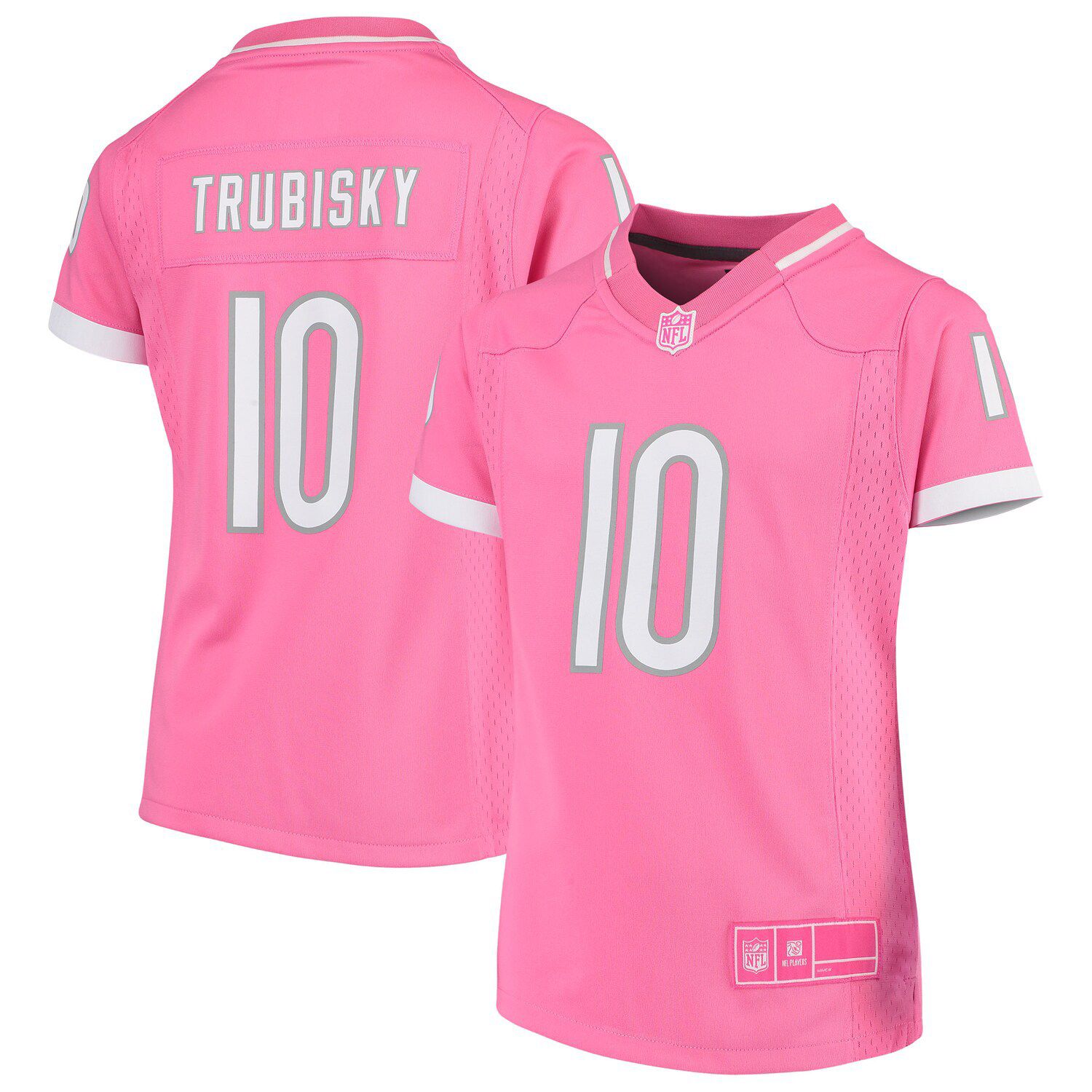 Mitchell Trubisky Pink Chicago Bears 