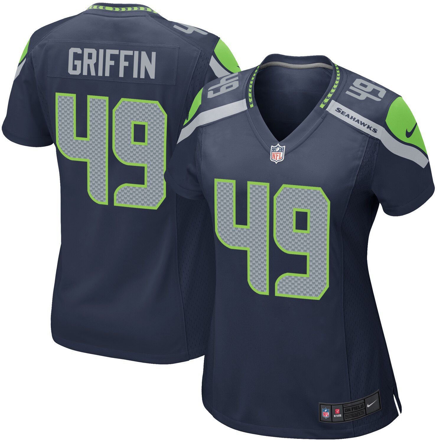 Navy Seattle Seahawks Game Jersey