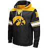 Men's Colosseum Black Iowa Hawkeyes 2.0 Lace-Up Pullover Hoodie
