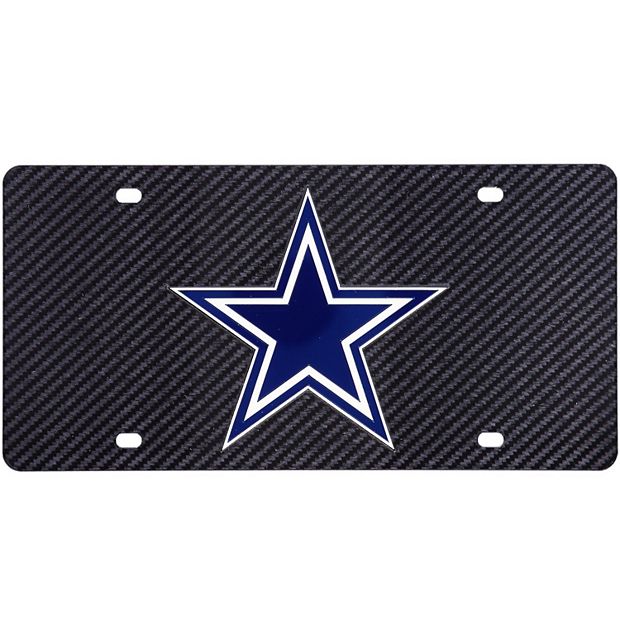 Dallas Cowboys Carbon Fiber License Plate