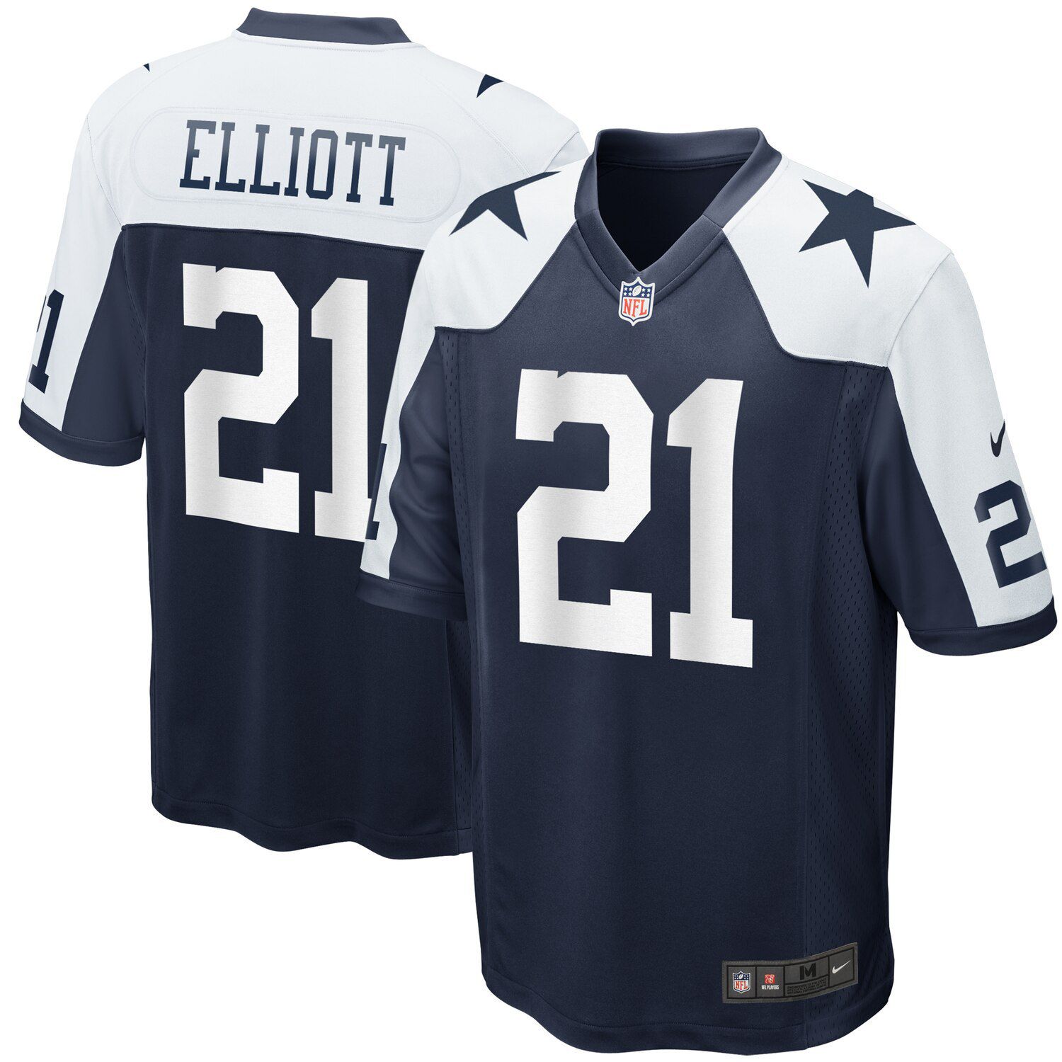 men's dallas cowboys ezekiel elliott nike navy limited jersey