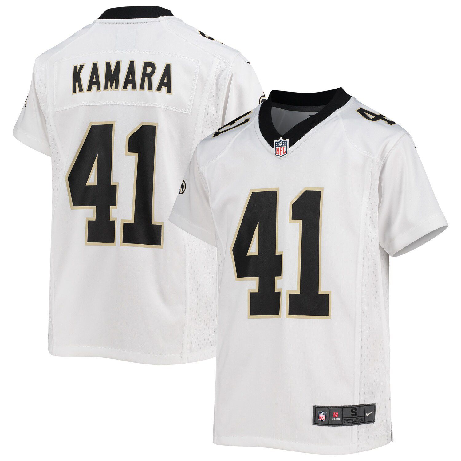 Men's Fanatics Branded Alvin Kamara Black New Orleans Saints Player Icon Name & Number T-Shirt Size: Medium