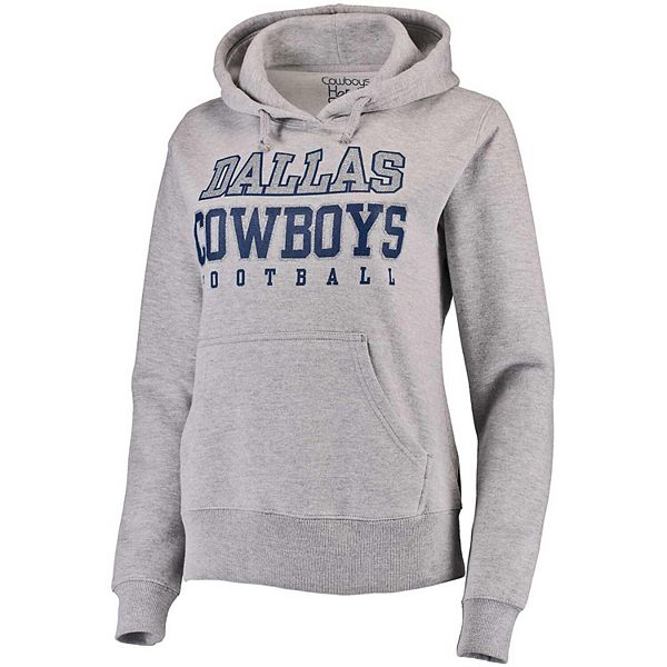 Mens Dallas Cowboys Heathered Gray Practice Pullover Hoodie