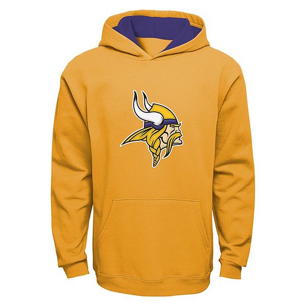 Minnesota Vikings Hoodie Youth Size XL (18-20) Yellow Hooded Sweatshirt  *Note