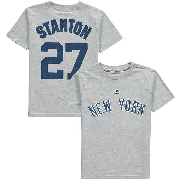 Giancarlo Stanton New York Yankees Majestic Name & Number T-Shirt