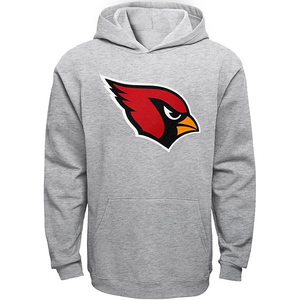 Youth Cardinal Arizona Cardinals Double Logo Pullover Hoodie