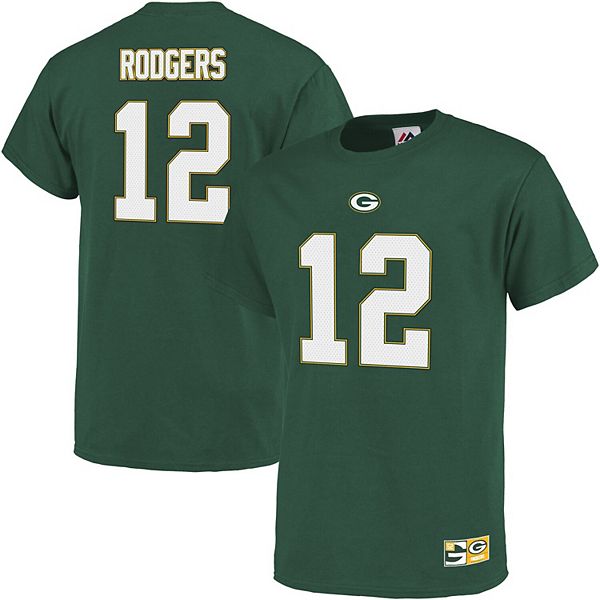 Men's Majestic Aaron Rodgers Green Green Bay Packers Big & Tall